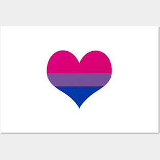 Bi Heart Posters and Art